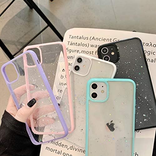 Ownest Uyumlu iPhone 11 için Kılıf,temizle Sparkly Bling Yıldız Glitter Tasarım Kadınlar Kızlar için Yumuşak TPU Darbeye