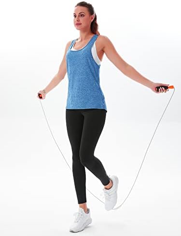 SİLKWORLD Egzersiz Kadınlar için Tops Racerback Tankı Üstleri Yoga Gömlek Atletik Koşu Aç Geri Egzersiz Kadınlar için