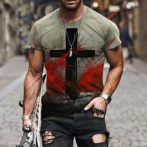 Kuru Fit Tişörtleri Gömlek Erkekler için erkek Sokak Kas Kısa Kollu Baskı Kişilik Moda Moda T-Shirt
