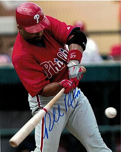 Placido Polanco Philadelphia Phillies İmzalı 8x10 Fotoğraf İmzalı - İmzalı MLB Fotoğrafları