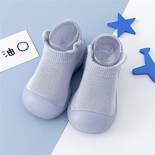 Çorap Patik Sapları ile Bebek Sneakers Toddler İlk yürüyüş ayakkabısı Çocuklar Pamuk İlk yürüyüş ayakkabısı Kaymaz