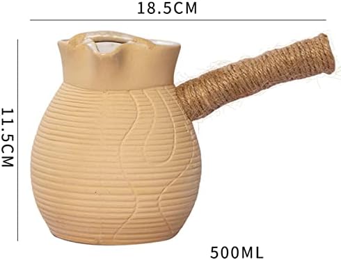 Qianly seramik demlik Uzun Saplı çay makinesi Kaynar Sıcak Su için Dayanıklı Gevşek Yaprak demlik İş Küçük Hediye