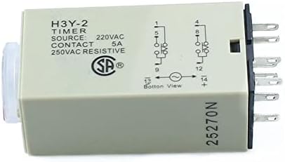 AXTI H3Y-2 0-60 S Açma zaman geciktirme rölesi Zamanlayıcı DPDT 8 Pins Voltaj: 220 v 110 V 24 V 12 V (Boyut: AC220V)