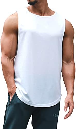Cagocarben Erkek Tank Top Kolsuz Tişörtü Kas Çalışması Tees Vücut Geliştirme Fitness Slim Fit