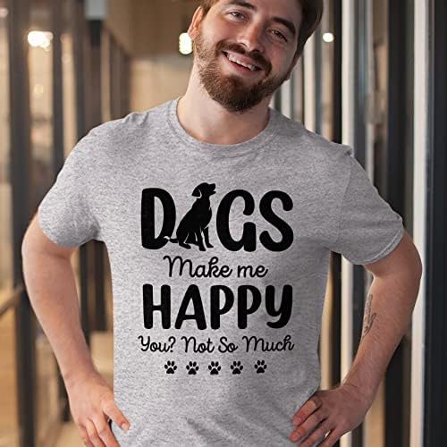 SeeSnow Komik Köpek pamuklu erkek t-shirtü Kadın Hediyeler Köpek Tee Giysileri Köpek Kısa Kollu Tişört