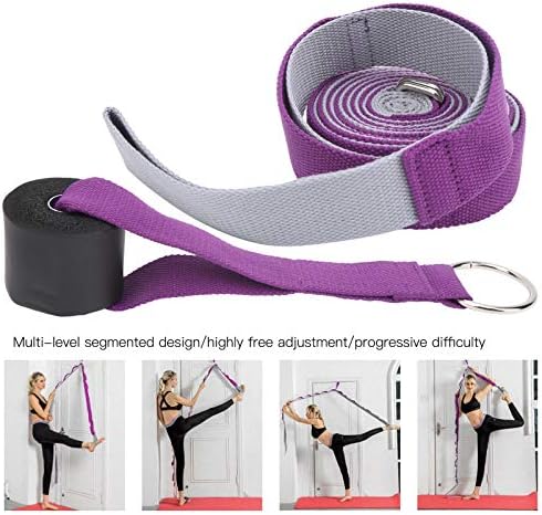 Geliştirilmiş Bacak Germe ve Hareket Açıklığı için Yoga Pilates Germe Kemeri-Ev Egzersizleri, Dans ve Spor için Mükemmel