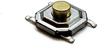 12V 5.2 * 5.2 * 1.7 mm 12 V 0.5 A 4 Pin SMT basmalı düğme anahtarı Metal Dokunsal Mikro Inceliğini Dokunmatik Anahtarı