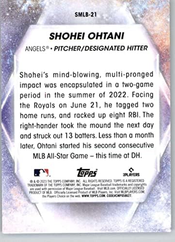 2023 Topps mlb'nin Yıldızları SMLB-21 Shohei Ohtani Los Angeles Melekleri MLB Beyzbol Kartı NM-MT