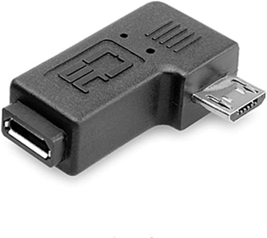 Mikro USB 5-pin erkek kadın uzatma adaptörü ile 90 derece sol açı moda tasarımı