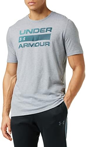 Zırh altında erkek Takım Sorunu Wordmark kısa kollu tişört
