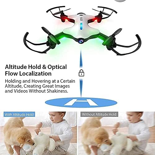 QIYHBVR Drone ile Çocuklar için 720 P HD FPV Kamera, Bir Anahtar Başlangıç, 3D Çevirir Hava Basıncı Sabit Yükseklik