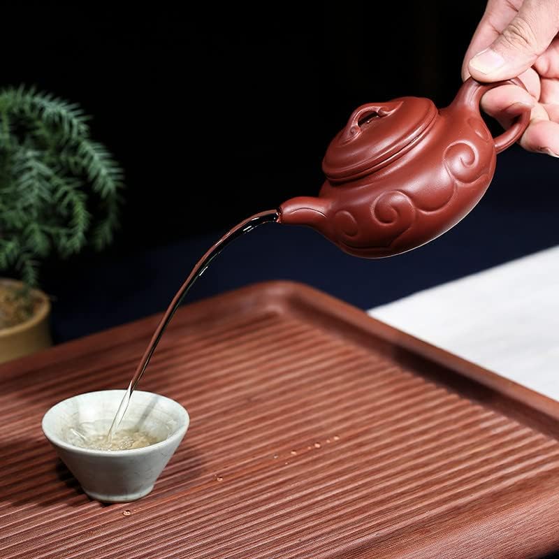 Zisha demlik ünlü el yapımı butik orijinal cevher otantik Dahongpao Ruyi antika demlik Kung Fu çay seti紫砂壶名家全手工精品