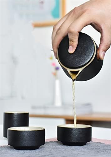 XWOZYDR çay Seti seramik taşınabilir demlik açık seyahat Gaiwan su ısıtıcısı ofis Teacups Kung Fu TeaSet Dinkware