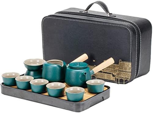 DHDM Japon Seyahat Kung Fu çay seti Küçük Set Ev demlik Seramik çay bardağı Açık çay tepsisi Taşınabilir Çanta